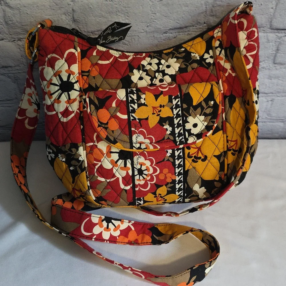 Vera Bradley retired "Bittersweet" pattern Clare crossbody bag - Picture 1 of 12
